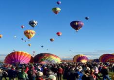Mass ascension at balloon fiesta 2021, photo courtesy of Donald Phariss