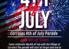Corrales Annual 4th of July Parade Flyer