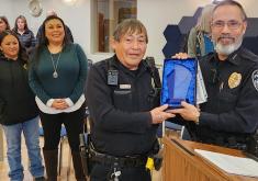 Officer Heaton honored