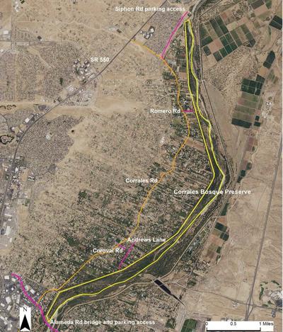Map of Bosque